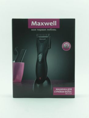 Maxwell 2114 Набор для стрижки, 2 сменные насадки, подставка для зарядки