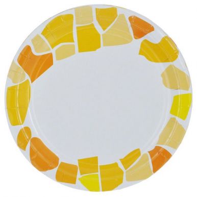 Paclan набор бумажных тарелок Party, цветная, d=23 см, 12 шт