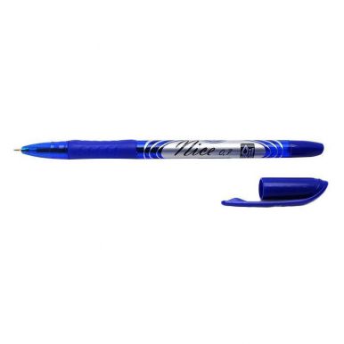 Centrum ручка Nice синяя, 0,7 мм. с резиновыми вставками, чернила на маслянной основе