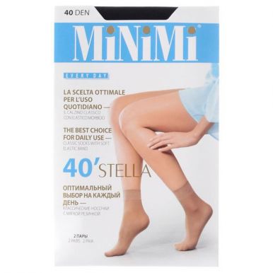 Minimi носки женские STELLA 40 (2 пары) цвет NERO