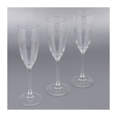 Набор фужеров (бокалов) для шампанского СИГНАТЮР (ЭТАЛОН) 3шт 170мл J9756