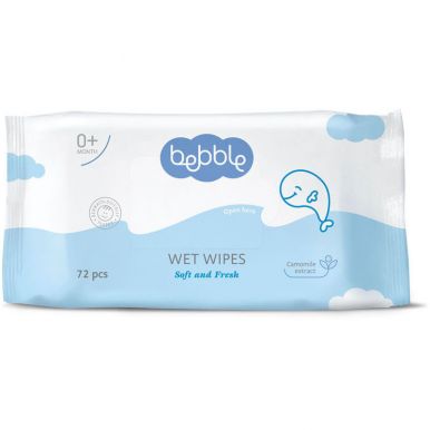 Bebble Салфетки влажные Wet Wipes  72 шт