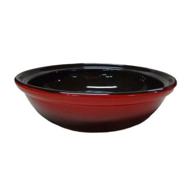 Борисовская керамика салатник Модерн, цвет: красный, черный, 1 л