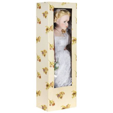 15972 Кукла коллекционная "Невеста", фарфор 46см