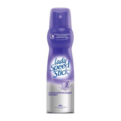 Lady Speed Stick RU00392A дезодорант-антиперспирант спрей Антибактериальный эффект, 150 мл