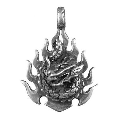 Амулет totem огненный дракон металл №43 71143