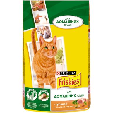 Корм д/кошек Фрискис с курицей и садовой зеленью 1,5 кг; 4_