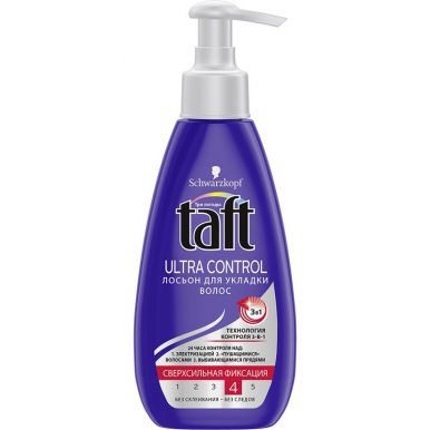 TAFT Лосьон для укладки волос Ultra Control сверхсильная фиксация