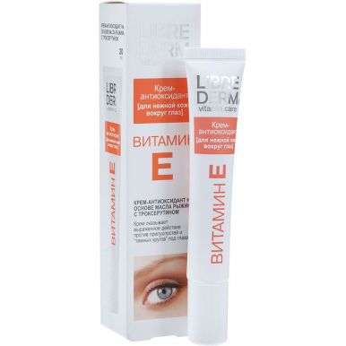 LIBREDERM Витамин Е крем-антиоксидант для нежной кожи вокруг глаз 20мл/25