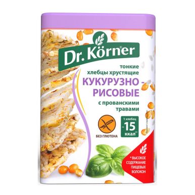 Доктор Кернер Хлебцы Кукурузно-рисовые с прованскими травами, 100 гр