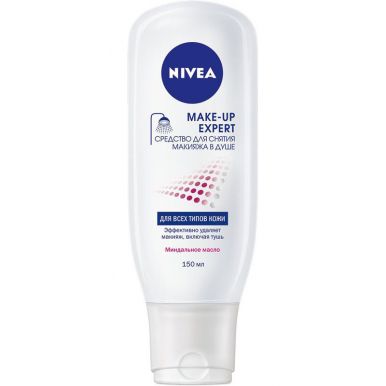 NIVEA-VISAGE Мake up expert Средство для снятия макияжа в душе д/сух.чувств. кожи 150мл 81995 _