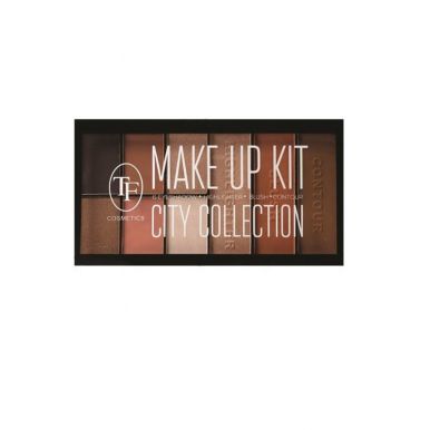 TF набор косметический для макияжа MAKE UP KIT CITY COLLECTION: тени, румяна, хайлайтер, пудра, тон 203