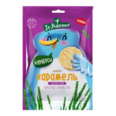 Хлебцы Джуниор Кернер мини рисовые карамельные, 30 гр