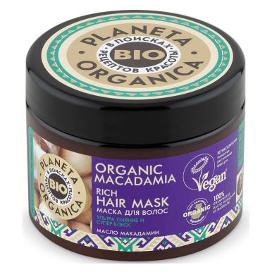 PLANETA ORGANICA Маска для волос  Organic macadamia 300мл 8539__