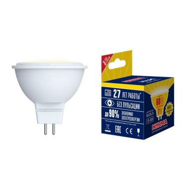 VOLPE лампа светодиодная LED-JCDR-10W/WW/GU5.3/NR