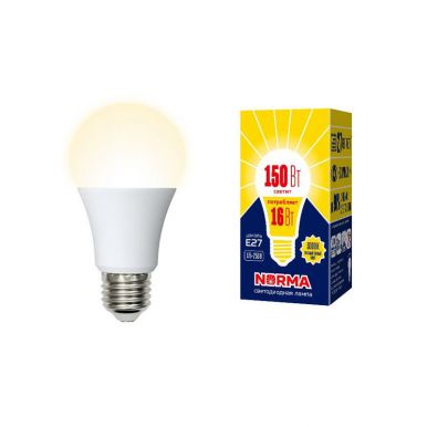 Лампа светодиодная Norma серия Volpe Led-a60-16w/Ww/E27/Fr/Nr, картон