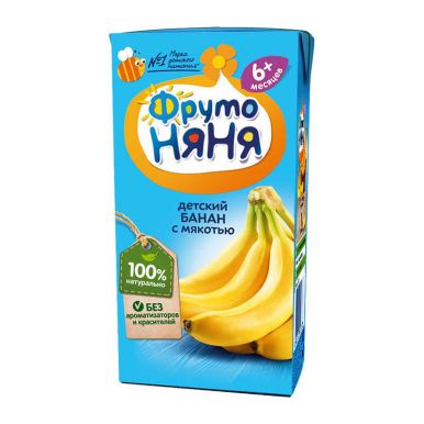 Детское питание Фрутоняня нектар банановый, 200 мл
