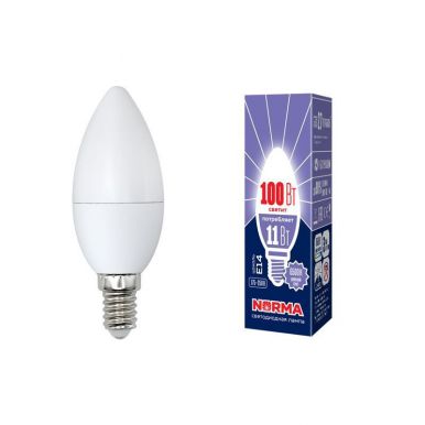 VOLPE лампа светодиодная дневной свет LED-C37-11W/DW/E14/FR/NR