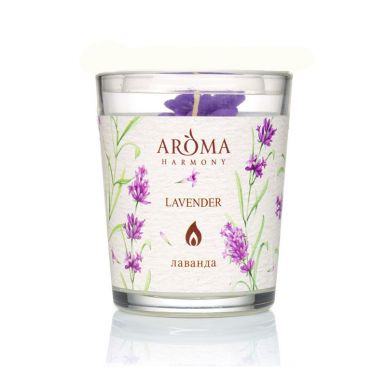 AROMA HARMONY свеча аромат. лаванда 160г/8