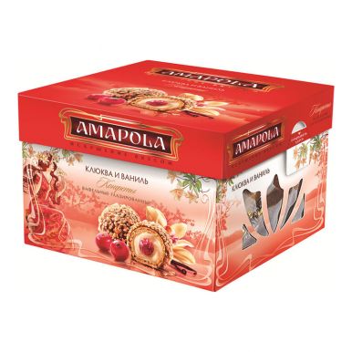 Набор конфет Амапола Клюква и ваниль, 100 гр