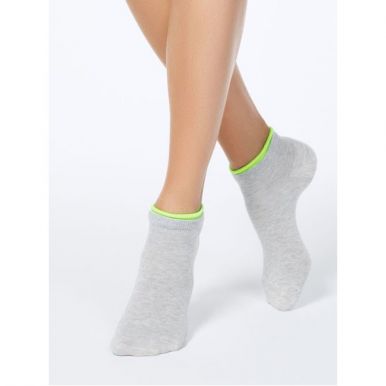 Conte носки женские хлопковые Ce Active декор, резинка 12с-32Сп, размер: 23, 035, светло-серый