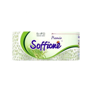 Soffione туалетная бумага Премиум Фреш Лемонграсс, 3 слоя, 8 рулонов