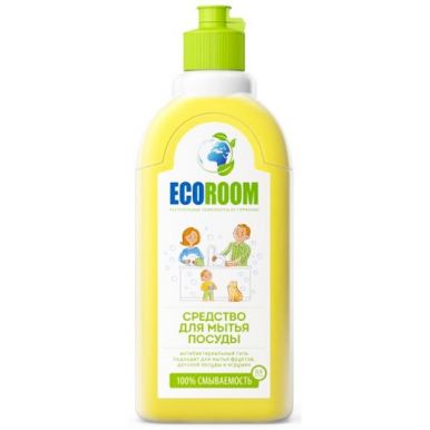 Ecoroom средство для мытья посуды биоразлагаемое концентрированное, 500 мл