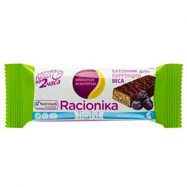 RACIONIKA батончик лайт черника 45г/12