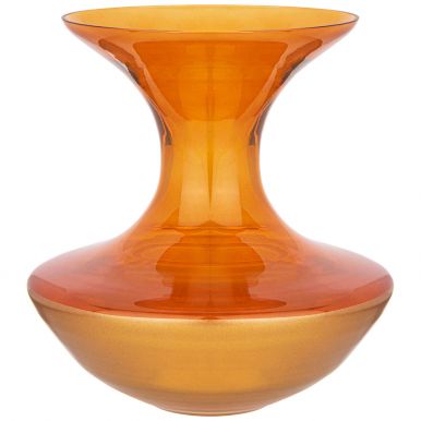 Ваза декоративная modern alexia amber/gold 25см 380-909