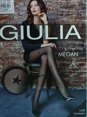 Колготки женские фантазийные Giulia Megan 02, nero, размер: 3/m