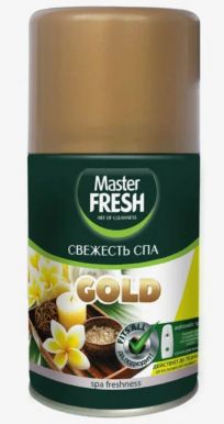 MASTER FRESH GOLD освежитель воздуха сменный баллон свежесть spa 250мл