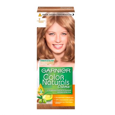 Garnier стойкая питательная крем-краска для волос Color Naturals, тон 7, Капучино, 110 мл
