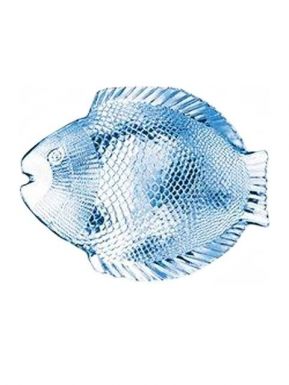 10258 MARINE Тарелка д/рыбы 250*360мм 1шт голубая PSB