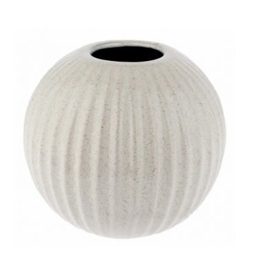BRIGHT SHELL ваза декоративная керамика цвет белый 6*14см 1176 - S
