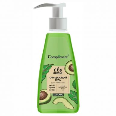 COMPLIMENT Ecomania гель д/умывания очищающий авокадо 250мл