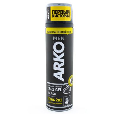 ARKO Гель для бритья и умывания 2в1 BLACK, 200 мл