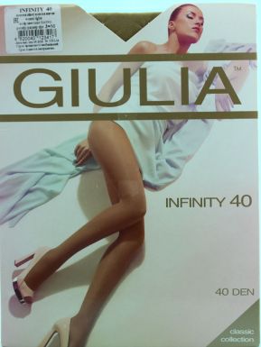 Колготки женские Giulia Infinity 40 den, daino gul, 3/m