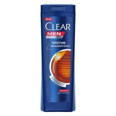 CLEAR NUTRIUM Шампунь для мужчин против перхоти Против выпадения волос для ослабленных волос, 400 мл