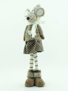 Игрушка мягкая Мышка с шарфом, размер: 40х11х11 см. (18310-3)