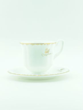 Чайная пара лебедь: чашка 150мл, блюдце KRMA8192