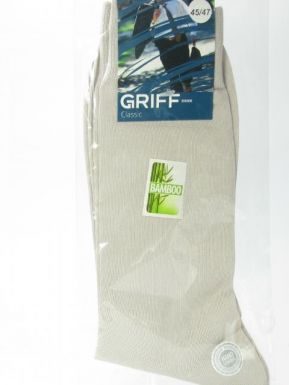 Griff B5 Носки мужские Classic Bamboo всесезон. Grigio chiaro 45/47