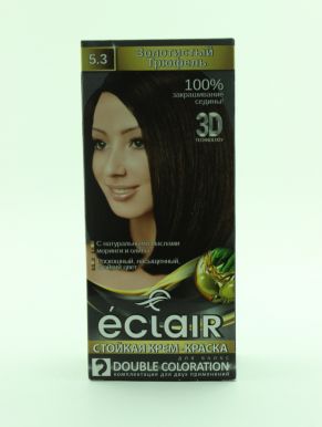 ЕCLAIR 3D крем-краска д/волос стойкая т.5.3 золотистый трюфель