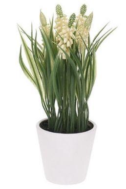 Растение декор. в горшке цв.белый 21см 317005100