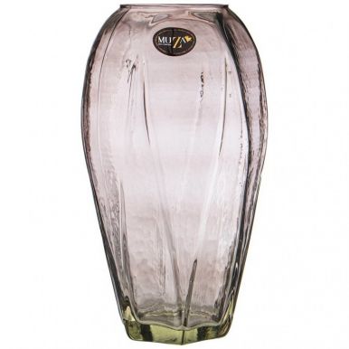 MUZA ваза дизайн fusion smoky 30см 380-802