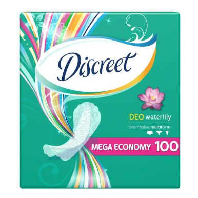 Discreet женские гигиенические прокладки на каждый день Deo Water Lily Multiform, 100 шт