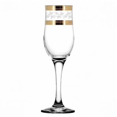 PASABAHCE Лоза набор бокалов д/шампанского с узором объем 170мл 6шт TAV116-1687/S