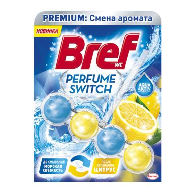 BREF туалетный блок perfume switch морская свежесть цитрус 50г__