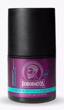 BORODATOS дезодорант-антиперспирант гваяковое дерево и бобы тонка 50мл