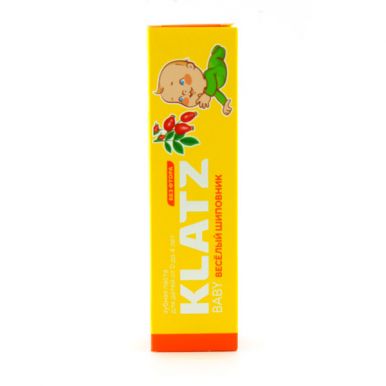 Klatz Зубная паста  BABY Веселый шиповник без фтора40мл