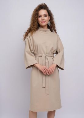 CLEVER платье женское 126000/86аф т.бежевый р.170-50/XL